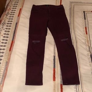 Just Black Burgundy Jeans